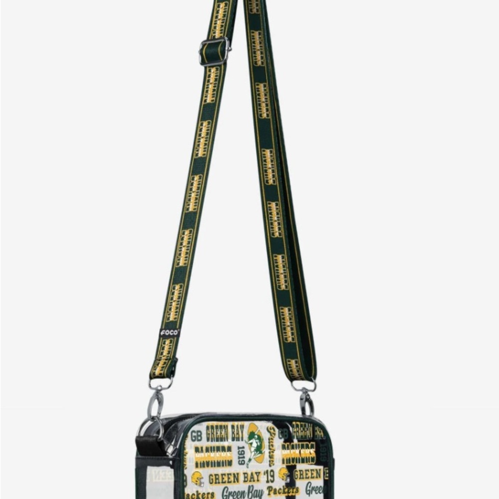 Green Bay clear crossbody bag 
purchased at the stadium 100% authentic